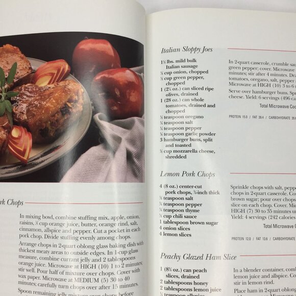 Vintage 1998 General Electric The Microwave Cookbook Cooking Made Easy Recipes - Picture 7 of 12